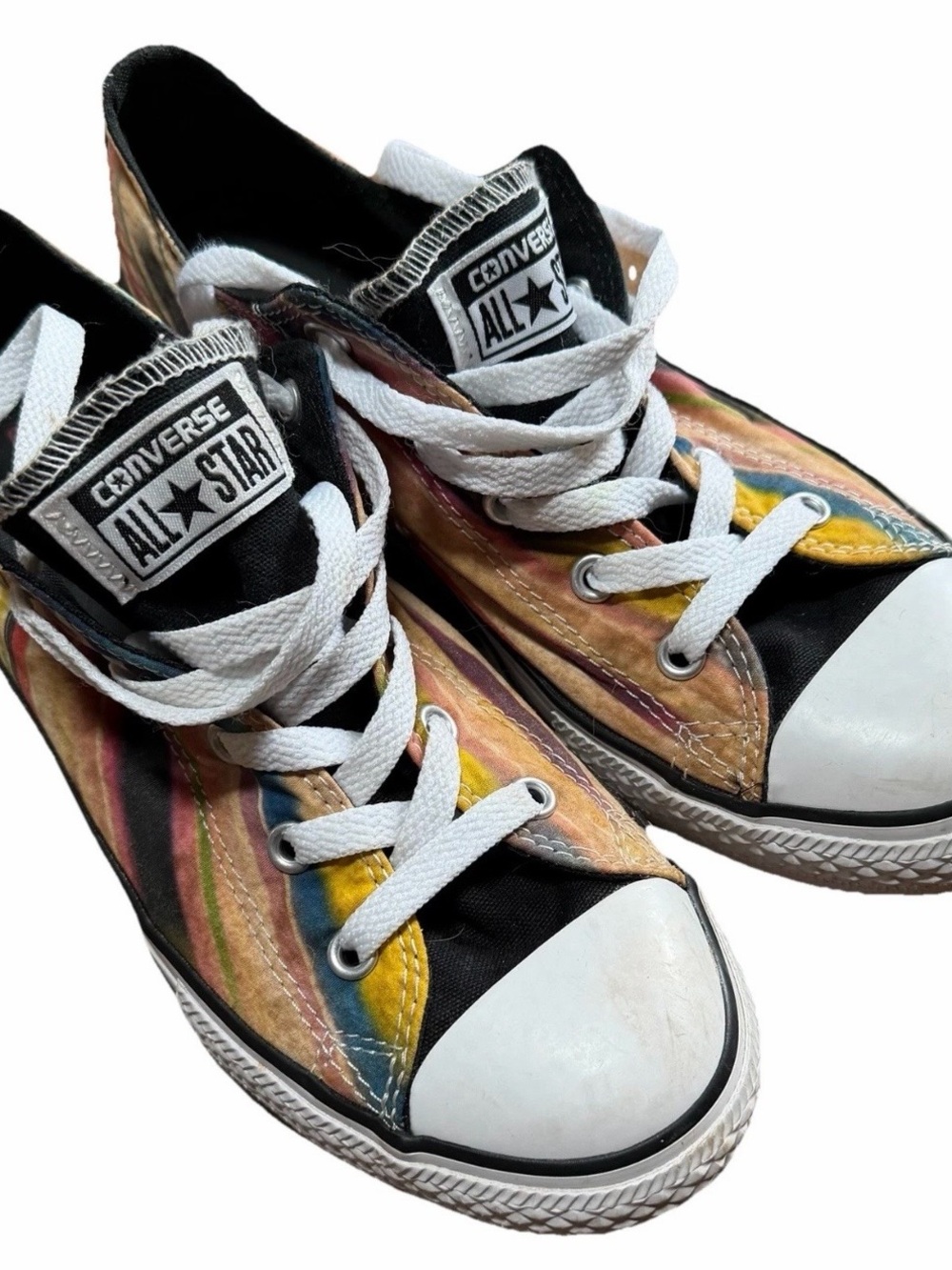 Converse Chuck Taylor All Star Low Top Multicolored Stripe Sz 4 Kids/6 Women